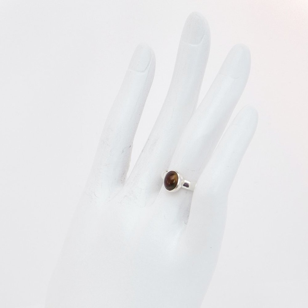 Genuine Black Ethiopian Opal Oval Cut Ring in 925 Sterling Silver - Picture 8 of 8